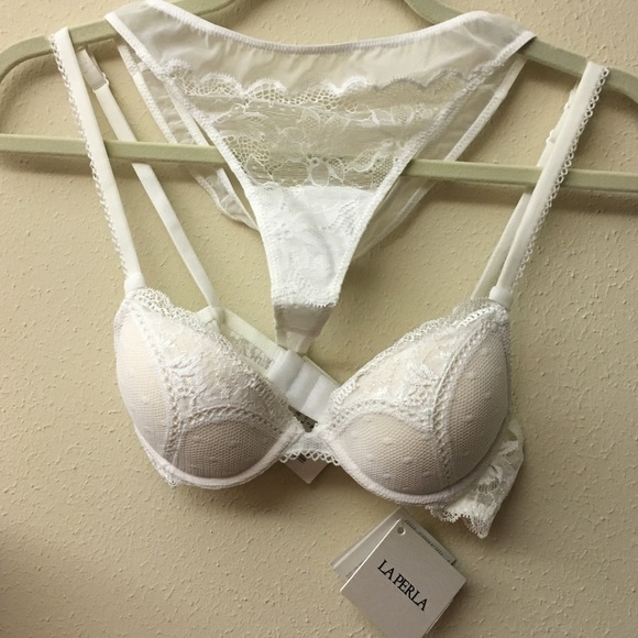 La Perla Other - ❤️La Perla❤️ White Lace Push Up Demi Bra & Panty